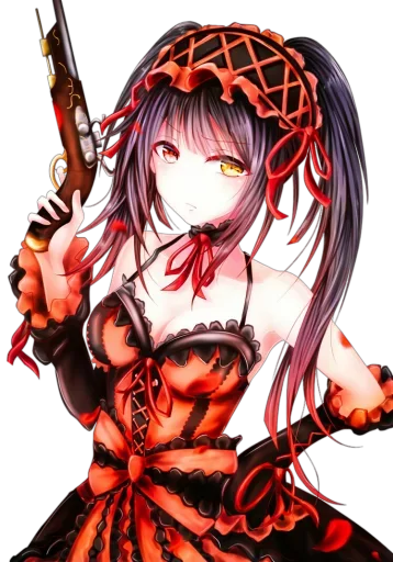 Tokisaki Kurumi Telegram Sticker #13 - Tokisaki Kurumi #13
