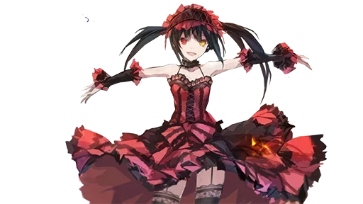 Tokisaki Kurumi Telegram Sticker #21 - Tokisaki Kurumi #21