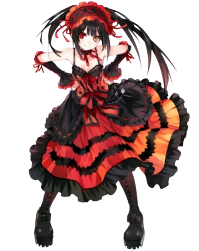 Tokisaki Kurumi Telegram Sticker #24 - Tokisaki Kurumi #24