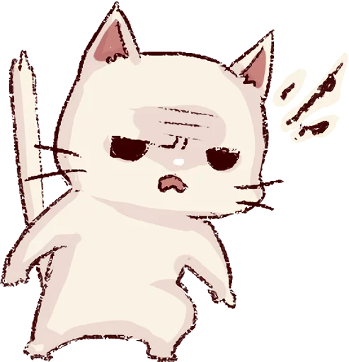 Frown Cat Telegram Sticker #18 - Frown Cat #18