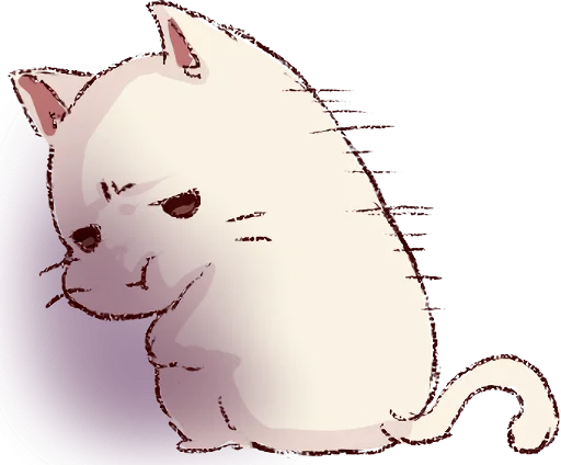Frown Cat Telegram Sticker #25 - Frown Cat #25