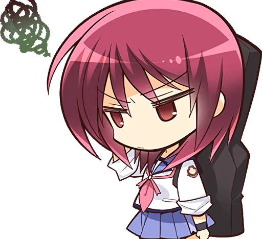 Angel Beats! Afterlife Battlefront SSS Telegram Sticker #24 - Angel Beats! Afterlife Battlefront SSS #24