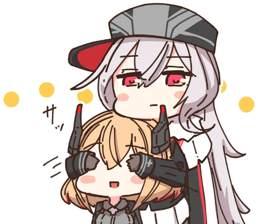 Azur Lane Roon and Graf Zeppelin Telegram Sticker #21 - Azur Lane Roon and Graf Zeppelin #21