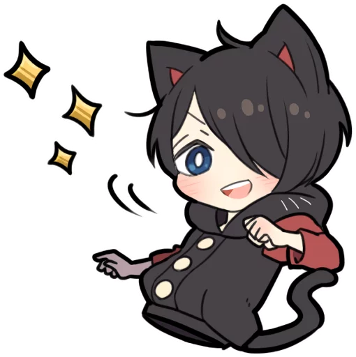 Black Kitten 3 Telegram Sticker #3 - Black Kitten 3 #3