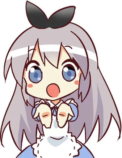 Cute Girl Alice Telegram Sticker #15 - Cute Girl Alice #15