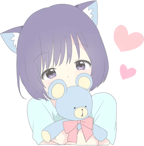Catgirl Sticker Eng Telegram Sticker #1 - Catgirl Sticker Eng #1