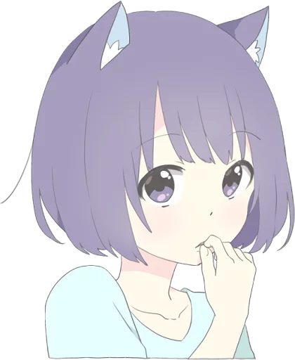 Catgirl Sticker Eng Telegram Sticker #2 - Catgirl Sticker Eng #2