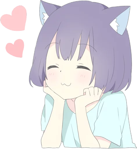 Catgirl Sticker Eng Telegram Sticker #3 - Catgirl Sticker Eng #3