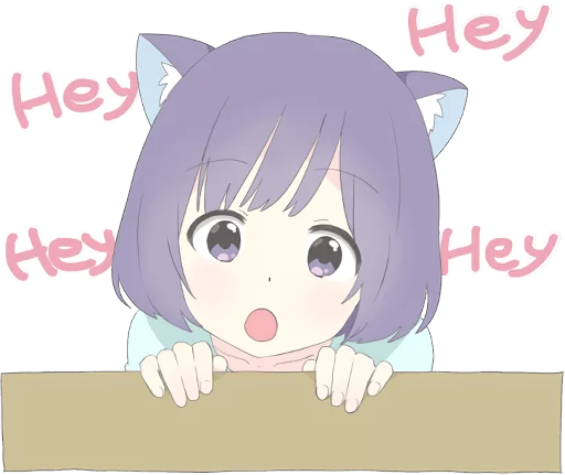 Catgirl Sticker Eng Telegram Sticker #6 - Catgirl Sticker Eng #6