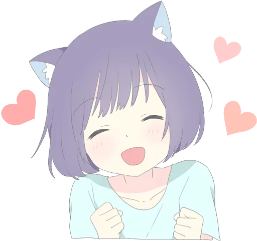 Catgirl Sticker Eng Telegram Sticker #11 - Catgirl Sticker Eng #11