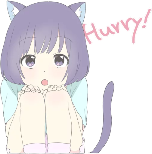 Catgirl Sticker Eng Telegram Sticker #14 - Catgirl Sticker Eng #14