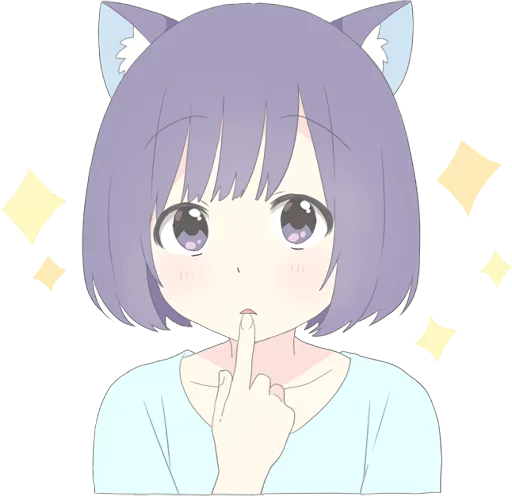 Catgirl Sticker Eng Telegram Sticker #15 - Catgirl Sticker Eng #15