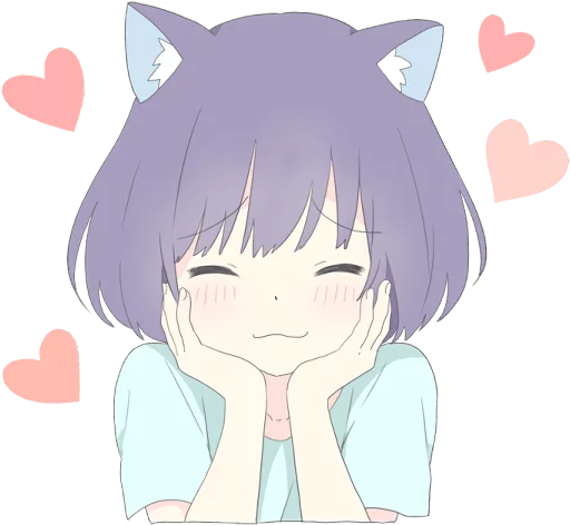 Catgirl Sticker Eng Telegram Sticker #19 - Catgirl Sticker Eng #19