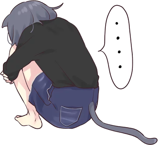 Cat Girls Sticker Telegram Sticker #14 - Cat Girls Sticker #14