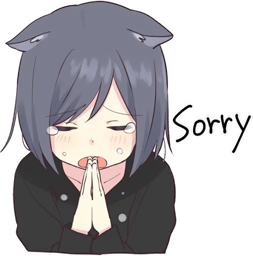 Cat Girls Sticker Eng Telegram Sticker #19 - Cat Girls Sticker Eng #19