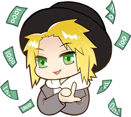 Dandelion and Nameless Telegram Sticker #5 - Dandelion and Nameless #5