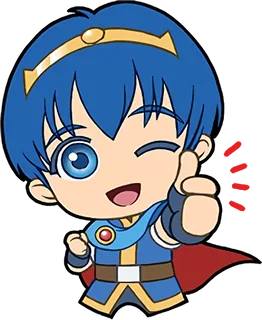 Marth Game Sticker