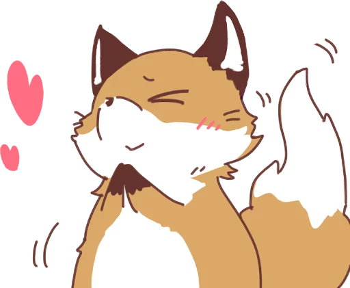 Fox and Rabbits Telegram Sticker #23 - Fox and Rabbits #23