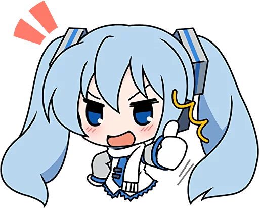 Snow Miku Telegram Sticker #3 - Snow Miku #3
