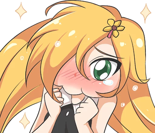 Blonde Girl Lily Telegram Sticker #4 - Blonde Girl Lily #4