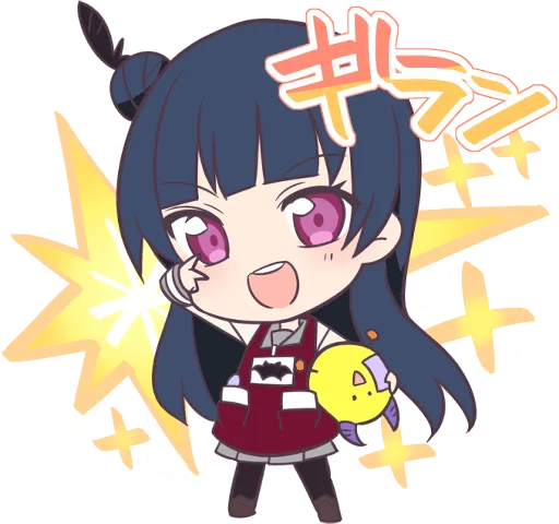 Love Live! Sunshine!! Aqours Gamers Collab Telegram Sticker #1 - Love Live! Sunshine!! Aqours Gamers Collab #1