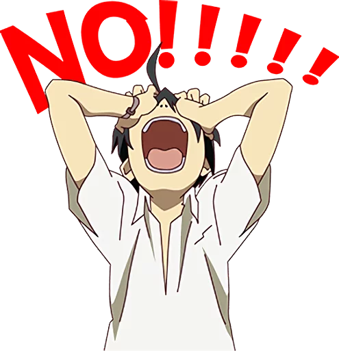 Monogatari Series Bakemonogatari Expressions Telegram Sticker #8 - Monogatari Series Bakemonogatari Expressions #8