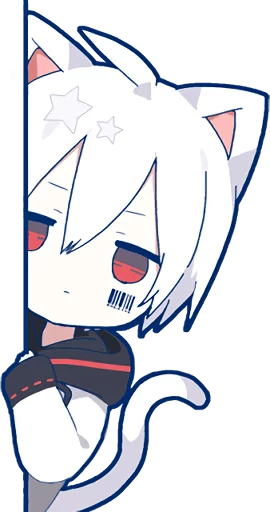 Mafumafu White Cat Utaite Mascot Telegram Sticker #2 - Mafumafu White Cat Utaite Mascot #2