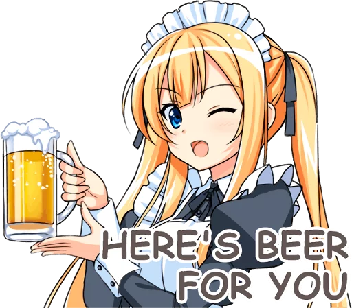 Maid Girlfriend Sweet Domestic Banter Telegram Sticker #6 - Maid Girlfriend Sweet Domestic Banter #6