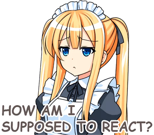 Maid Girlfriend Sweet Domestic Banter Telegram Sticker #8 - Maid Girlfriend Sweet Domestic Banter #8