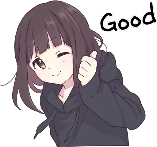 Menhera-chan Kurumi English Edition Telegram Sticker #6 - Menhera-chan Kurumi English Edition #6