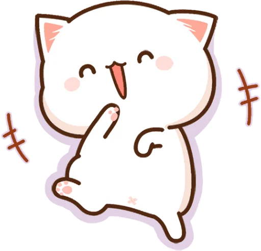 Mochi Mochi Peach Cat and Goma Telegram Sticker #1 - Mochi Mochi Peach Cat and Goma #1