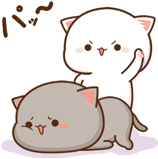 Mochi Mochi Peach Cat and Goma Telegram Sticker #22 - Mochi Mochi Peach Cat and Goma #22