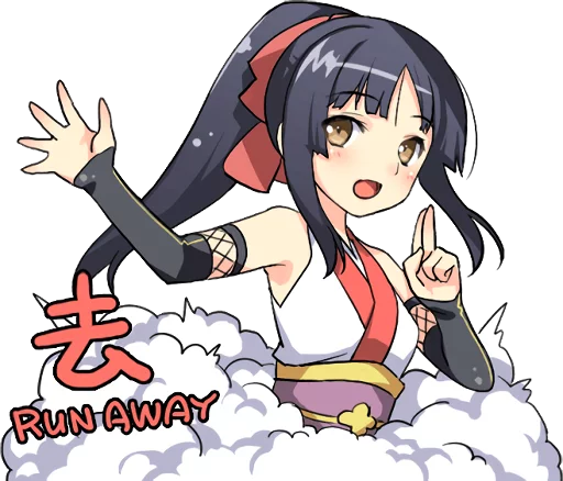 Ninja Girlfriend Telegram Sticker #7 - Ninja Girlfriend #7