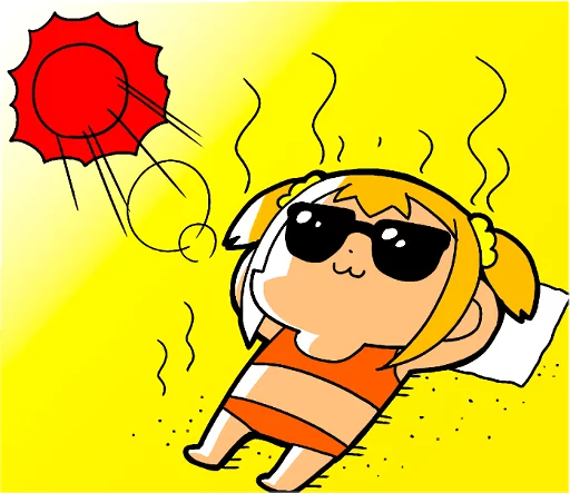 Pop Team Epic Telegram Sticker #11 - Pop Team Epic #11
