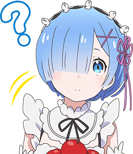 Re:ZERO Rem Special Maid Expressions Telegram Sticker #23 - Re:ZERO Rem Special Maid Expressions #23