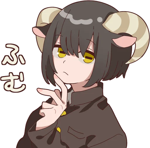 Sheep And Black Goat Telegram Sticker #14 - Sheep And Black Goat #14
