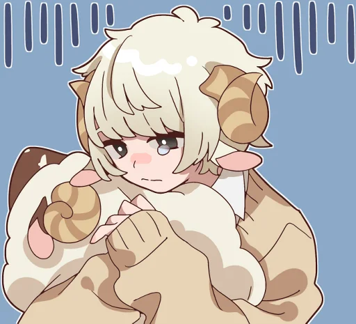 Sheep And Black Goat Telegram Sticker #23 - Sheep And Black Goat #23