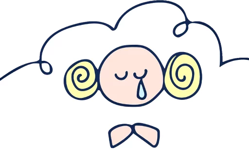 Pink Little Sheep Telegram Sticker #7 - Pink Little Sheep #7