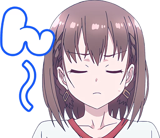 Getsuyoubi no Tawawa Ai-chan Telegram Sticker #12 - Getsuyoubi no Tawawa Ai-chan #12