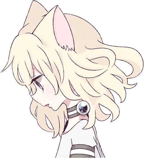 White Cat Girl Nekomimi Daily Reactions Telegram Sticker #24 - White Cat Girl Nekomimi Daily Reactions #24