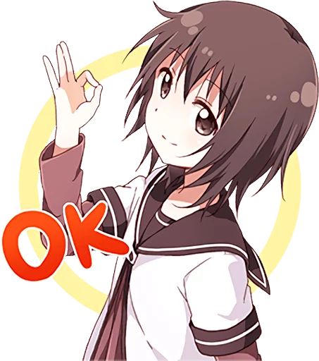 Yuru Yuri Telegram Sticker #10 - Yuru Yuri #10