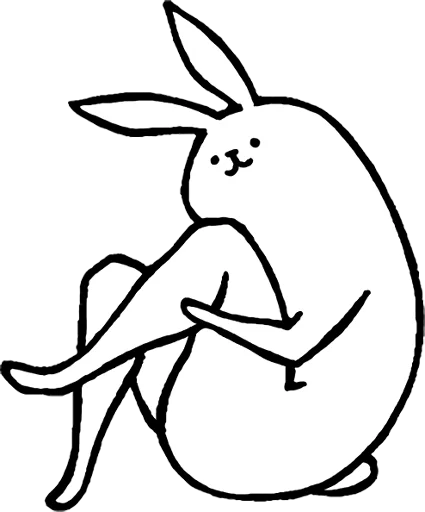 Rabbit with Beautiful Legs