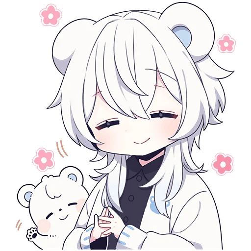 Lovely Polar Bear Boy Telegram Sticker #2 - Lovely Polar Bear Boy #2