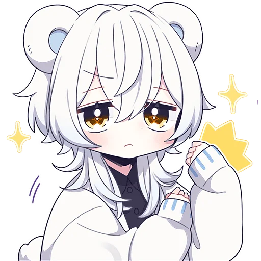 Lovely Polar Bear Boy Telegram Sticker #7 - Lovely Polar Bear Boy #7