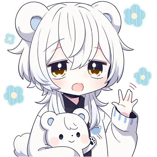 Lovely Polar Bear Boy Telegram Sticker #16 - Lovely Polar Bear Boy #16