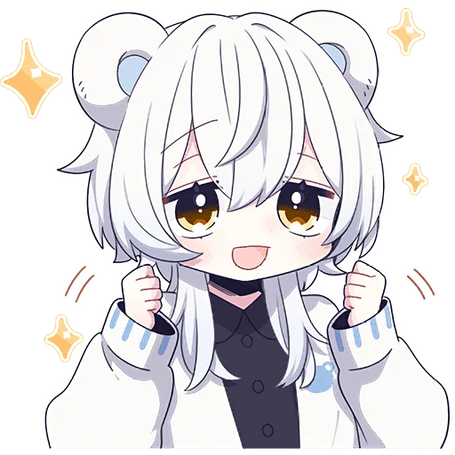 Lovely Polar Bear Boy Telegram Sticker #22 - Lovely Polar Bear Boy #22