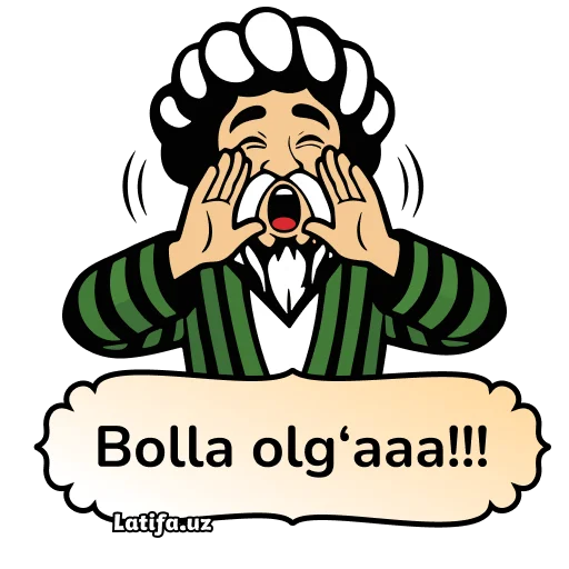 Latifa Uzbekistan Greetings Stickers Telegram Sticker #17 - Latifa Uzbekistan Greetings Stickers #17