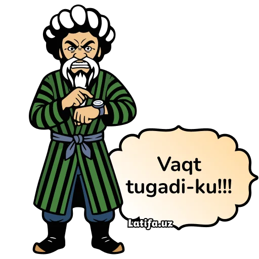 Latifa Uzbekistan Greetings Stickers Telegram Sticker #18 - Latifa Uzbekistan Greetings Stickers #18