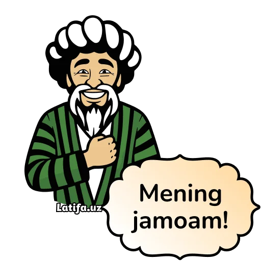 Latifa Uzbekistan Greetings Stickers Telegram Sticker #21 - Latifa Uzbekistan Greetings Stickers #21
