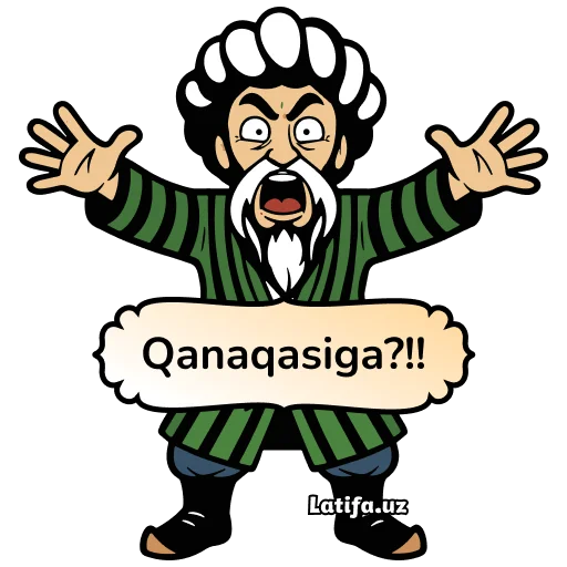 Latifa Uzbekistan Greetings Stickers Telegram Sticker #22 - Latifa Uzbekistan Greetings Stickers #22